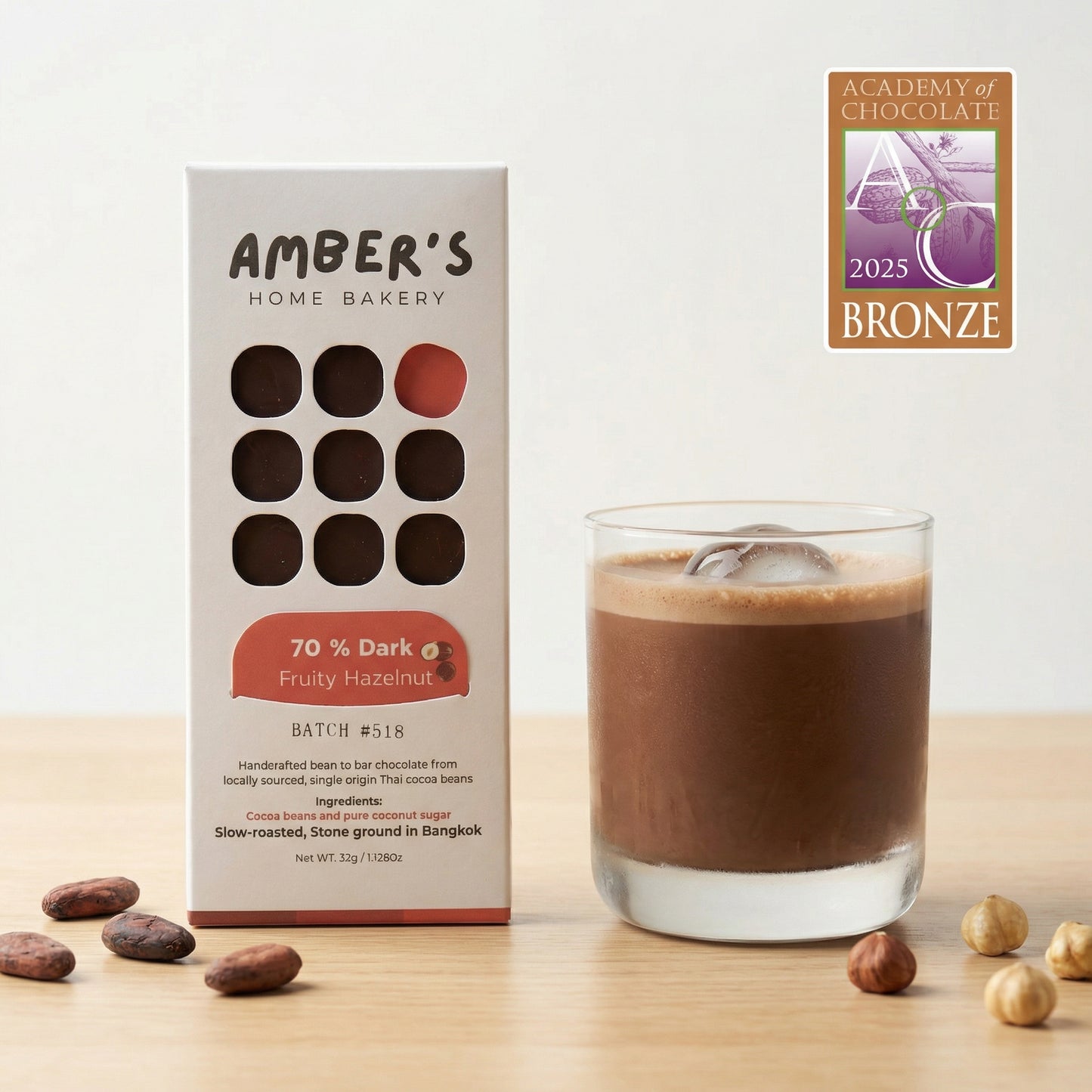 Chilled Dark Hazelnut Chocolate Drink